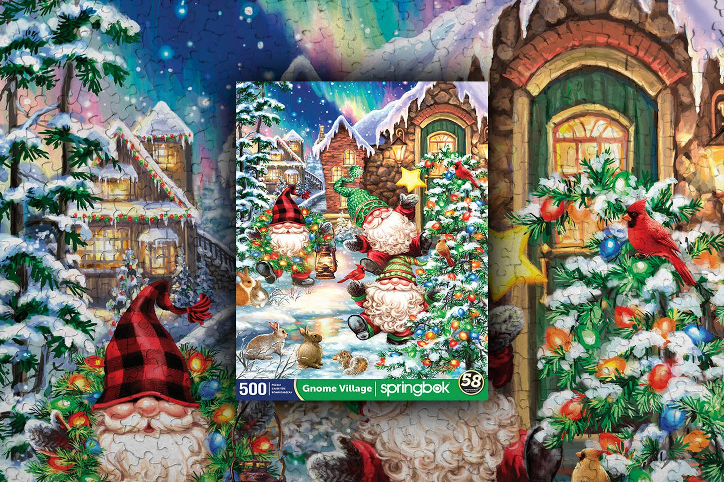 Gnome Village 500 Piece Jigsaw Puzzle