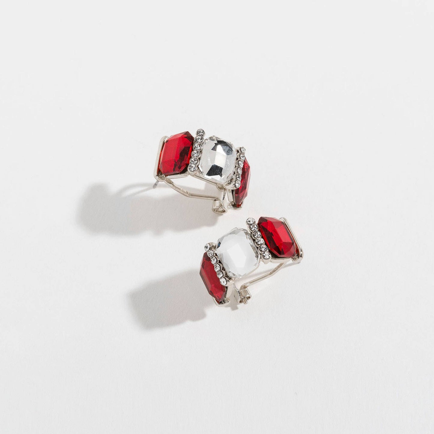 Sale - Christmas Costume Gem Hoop Earrings