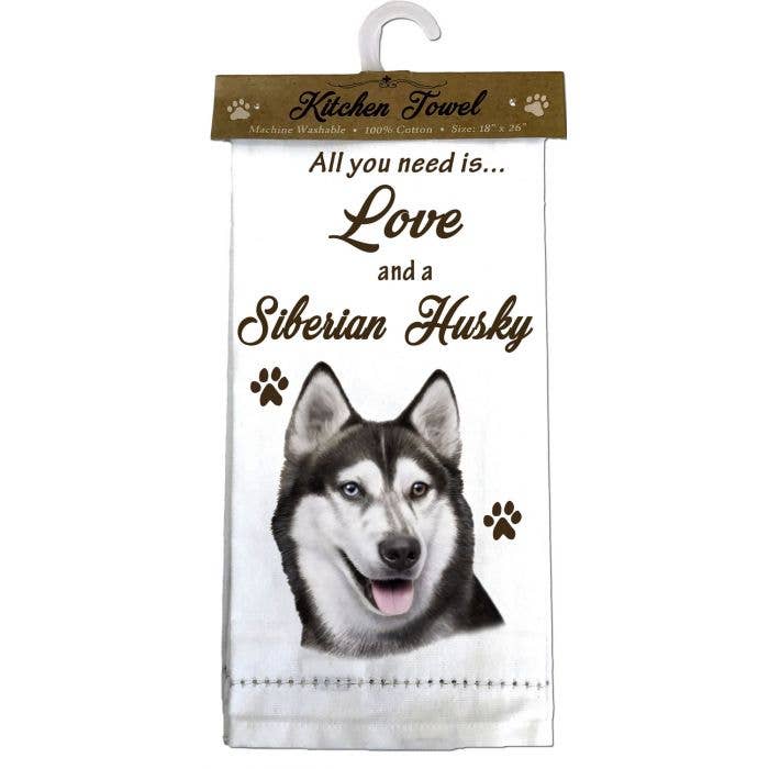 Siberian Husky Kitchen Towel