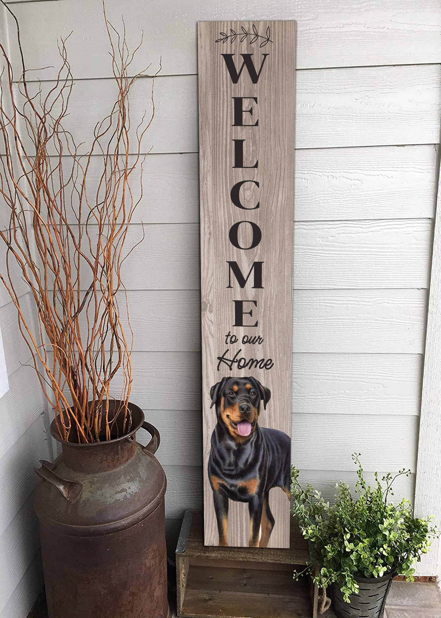 Rottweiler Welcome sign
