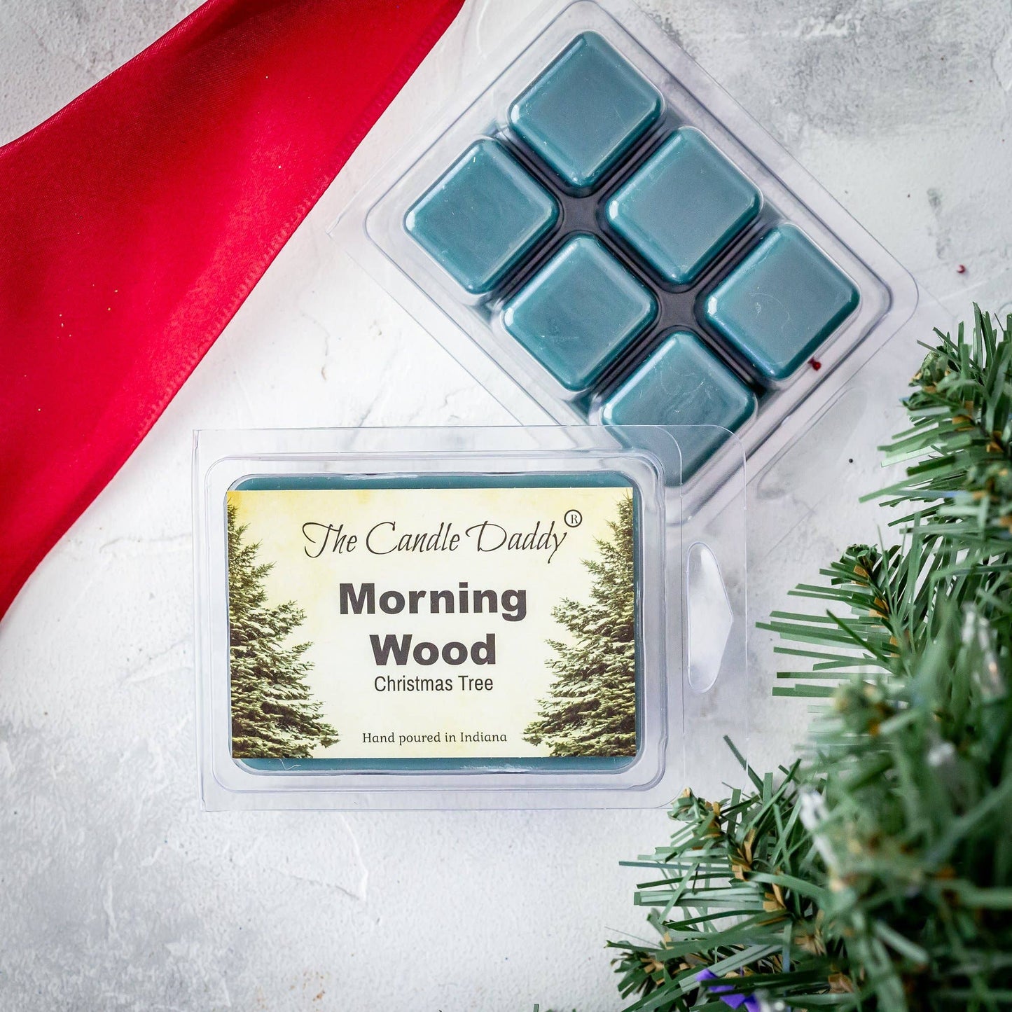 Morning Wood - Funny Christmas Tree Scented - Blue Spruce