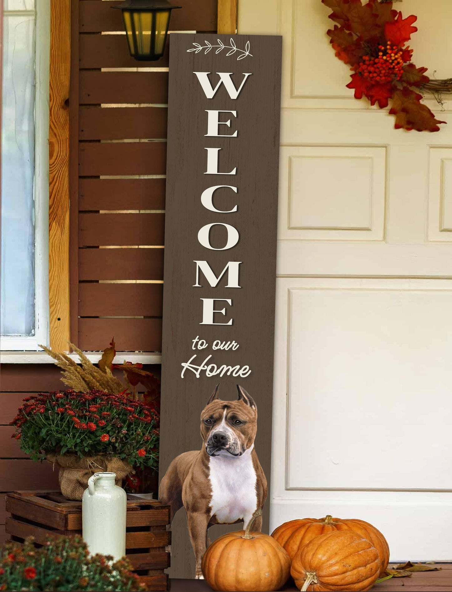 Pit Bull Welcome sign