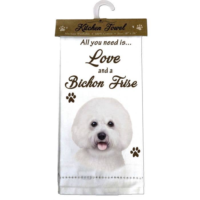 Bichon Frise Kitchen Towel