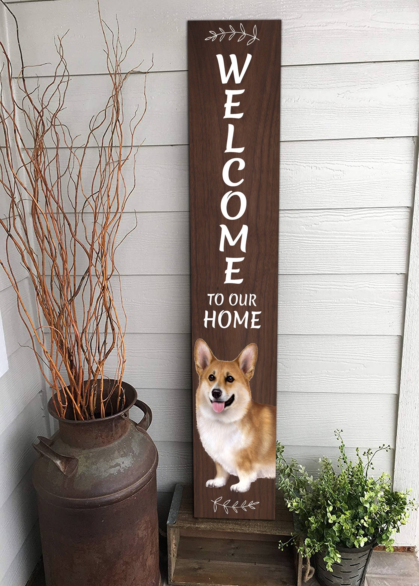 Welsh Corgi Welcome sign
