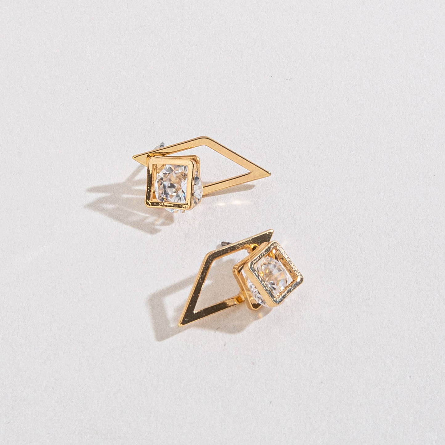 Sale - Cubic Zirconia Diamond Jacket Dazzler Earrings