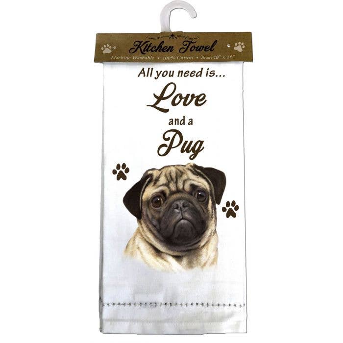 Pug Kitchen Towel