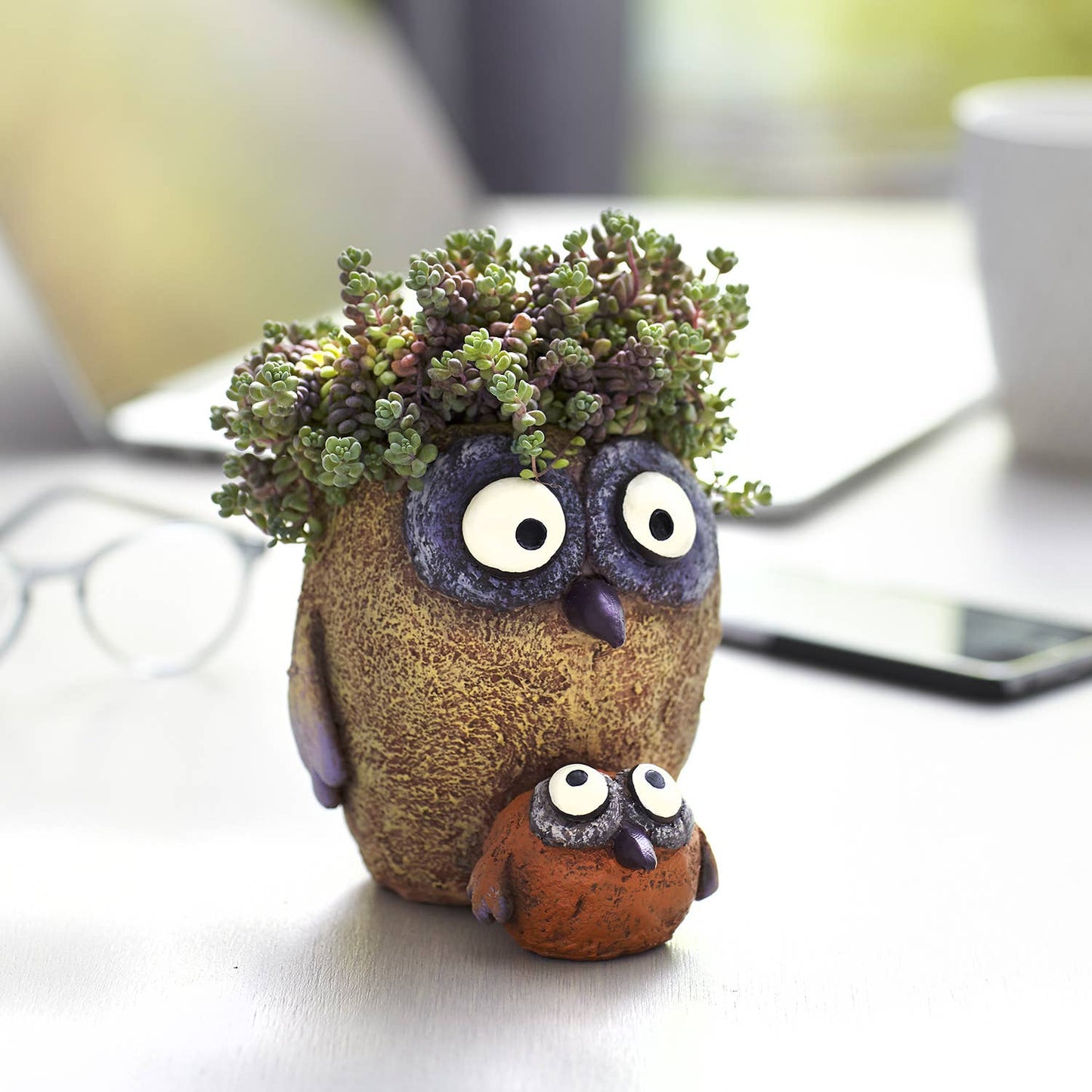Sissy & Bab Owl Bird Blobhouse Planter