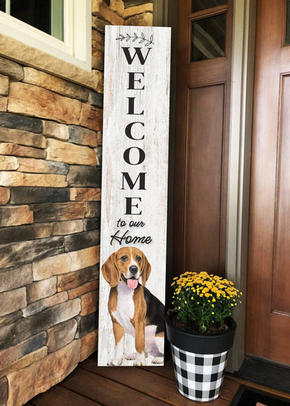 Beagle Welcome sign