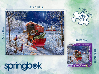 Starry Winter Night 1000 Piece Jigsaw Puzzle