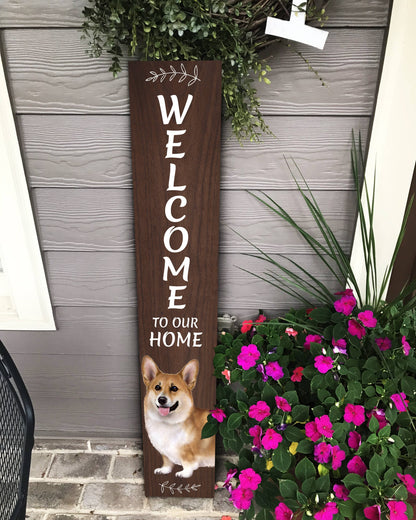Welsh Corgi Welcome sign