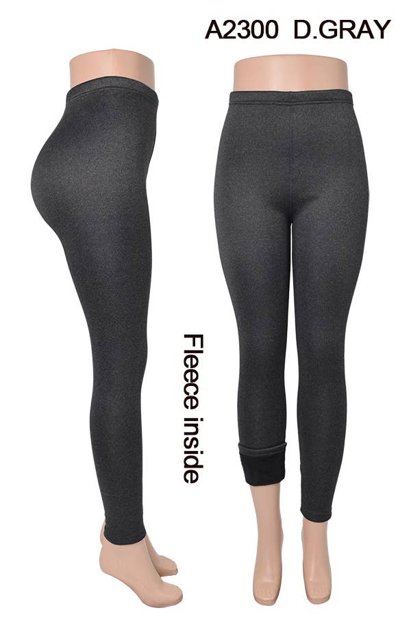 A2300 WINTER LEGGINGS FLEECE INSIDE MIXED SIZES 12PCS/PACK