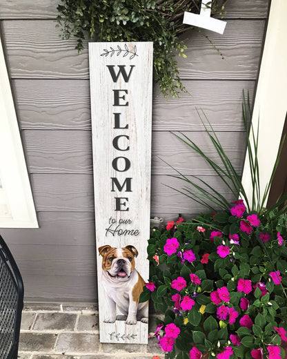 Bulldog Welcome sign