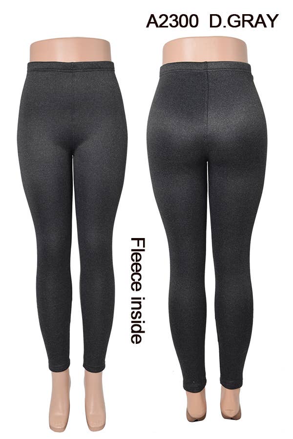 A2300 WINTER LEGGINGS FLEECE INSIDE MIXED SIZES 12PCS/PACK