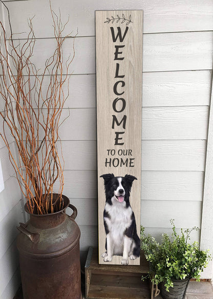 Border Collie Welcome sign