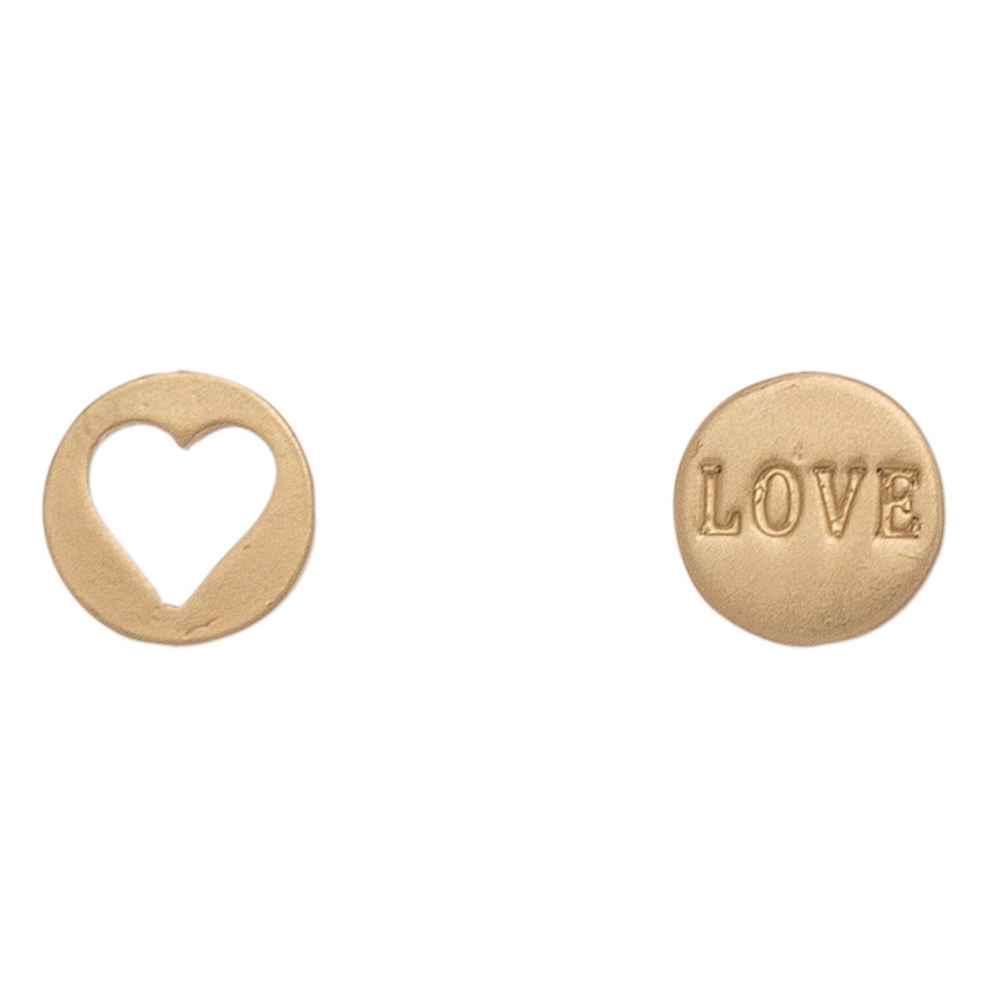 Sale - Stud Buds Cutout Heart Love Earrings