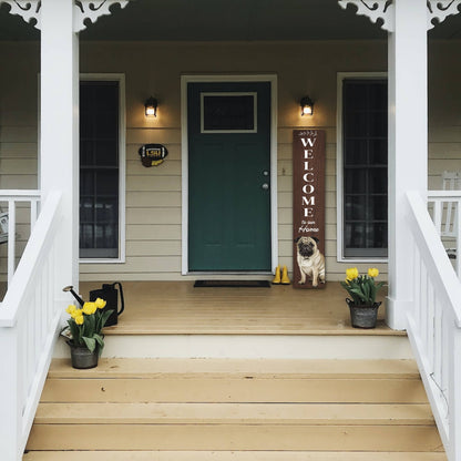 Pug Welcome sign