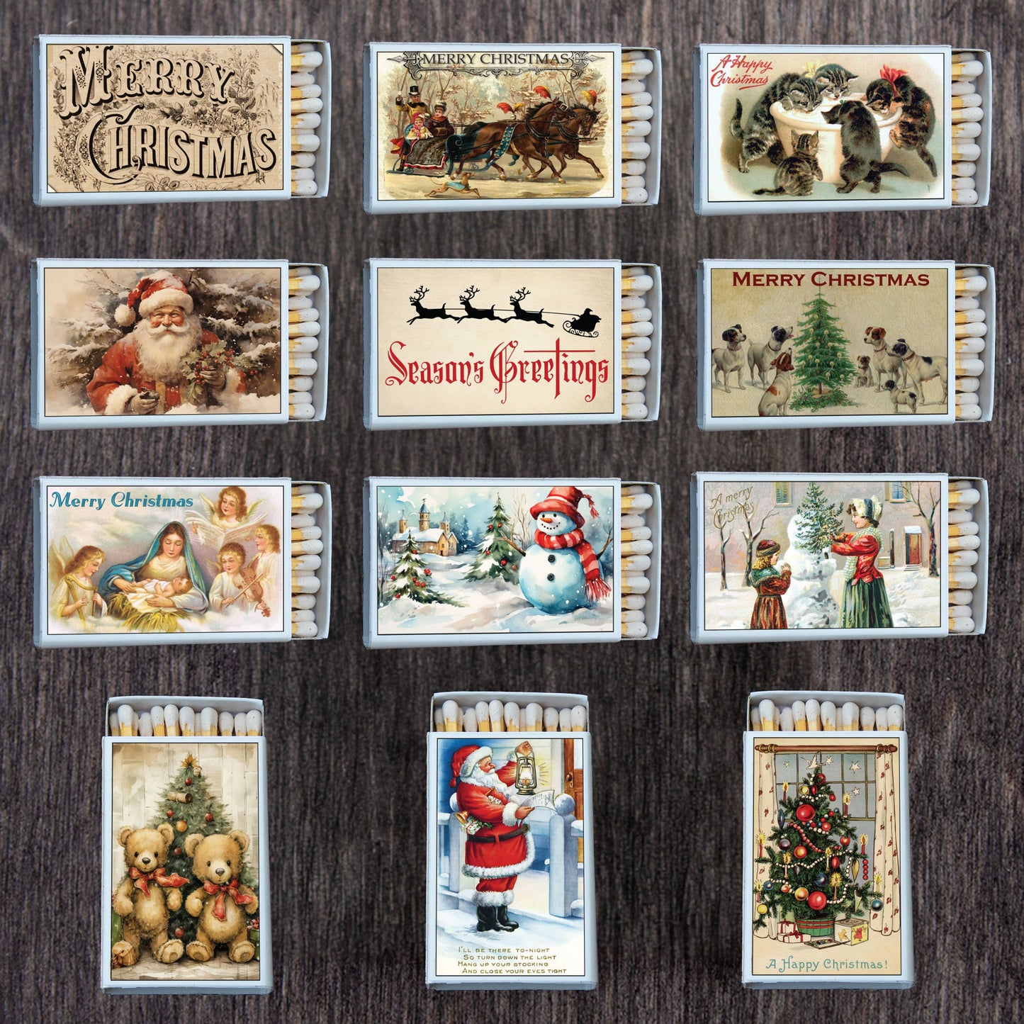 Matches • Christmas Set • Home Decor for Candles and Incense
