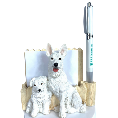 German Shepherd white XXX Note Holder