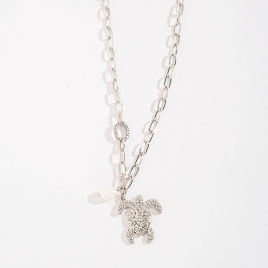 Sale - Cora Pearl & Charm Pendant Necklace Beach Jewelry
