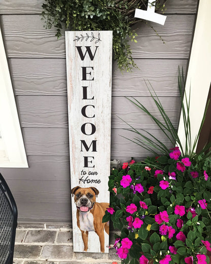 Boxer Welcome sign