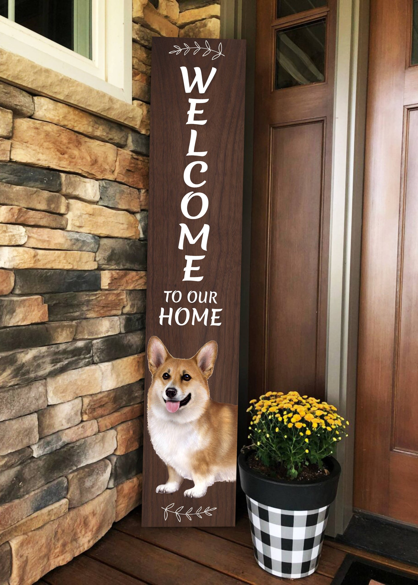 Welsh Corgi Welcome sign