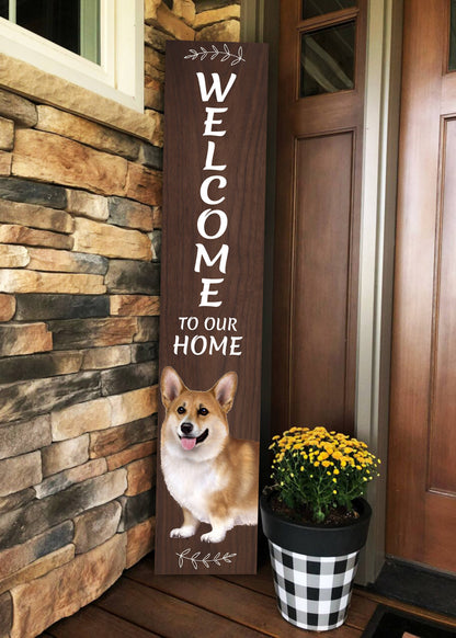 Welsh Corgi Welcome sign