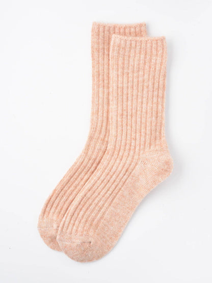 Rufia - 5-Pair Set of Solid Color Wool-Blend Socks