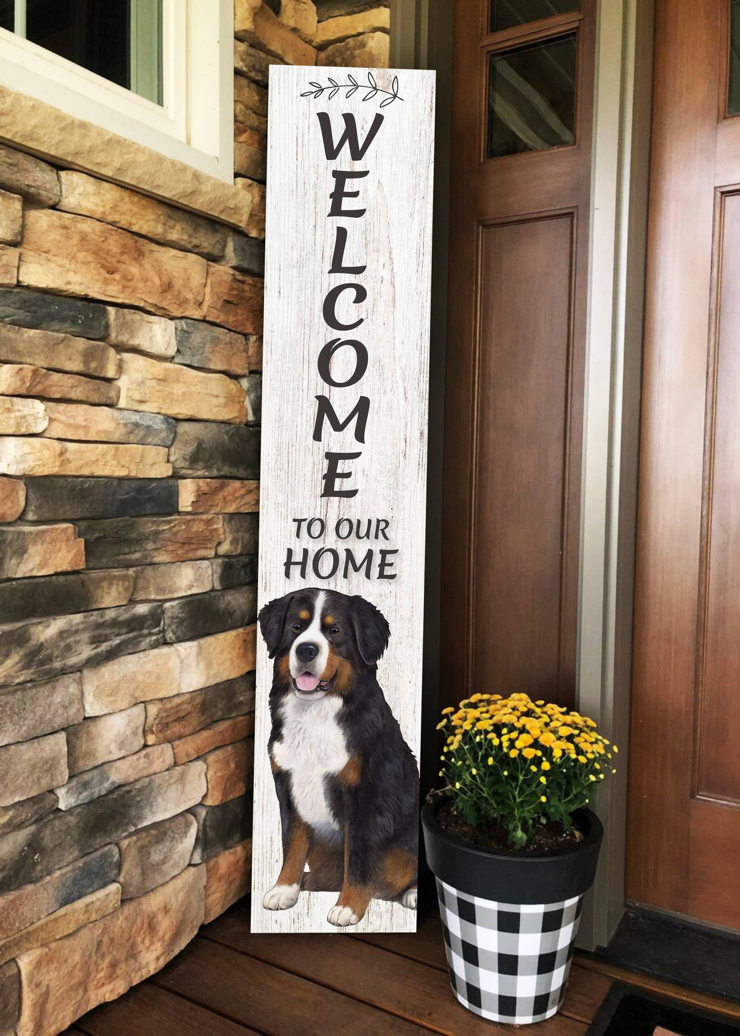 Bernese Mt. Dog Welcome sign