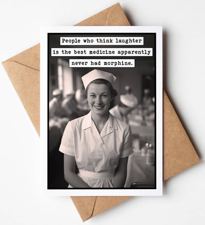 Funny Get Well Soon Greeting Cards (Blank Inside)