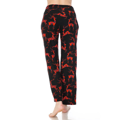Buttery Soft Print Pajama Pants with Drawstring