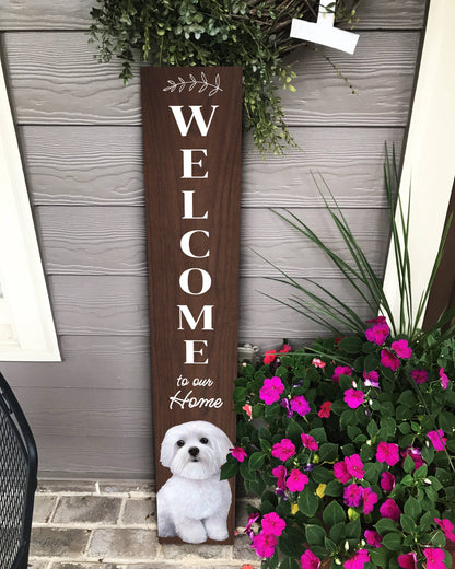 Bichon Frise Welcome sign