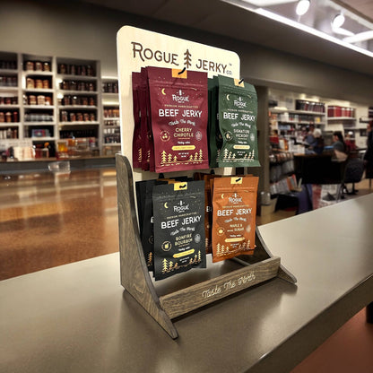 FREE Counter Display Package: 16 of Each Beef Jerky Flavor!