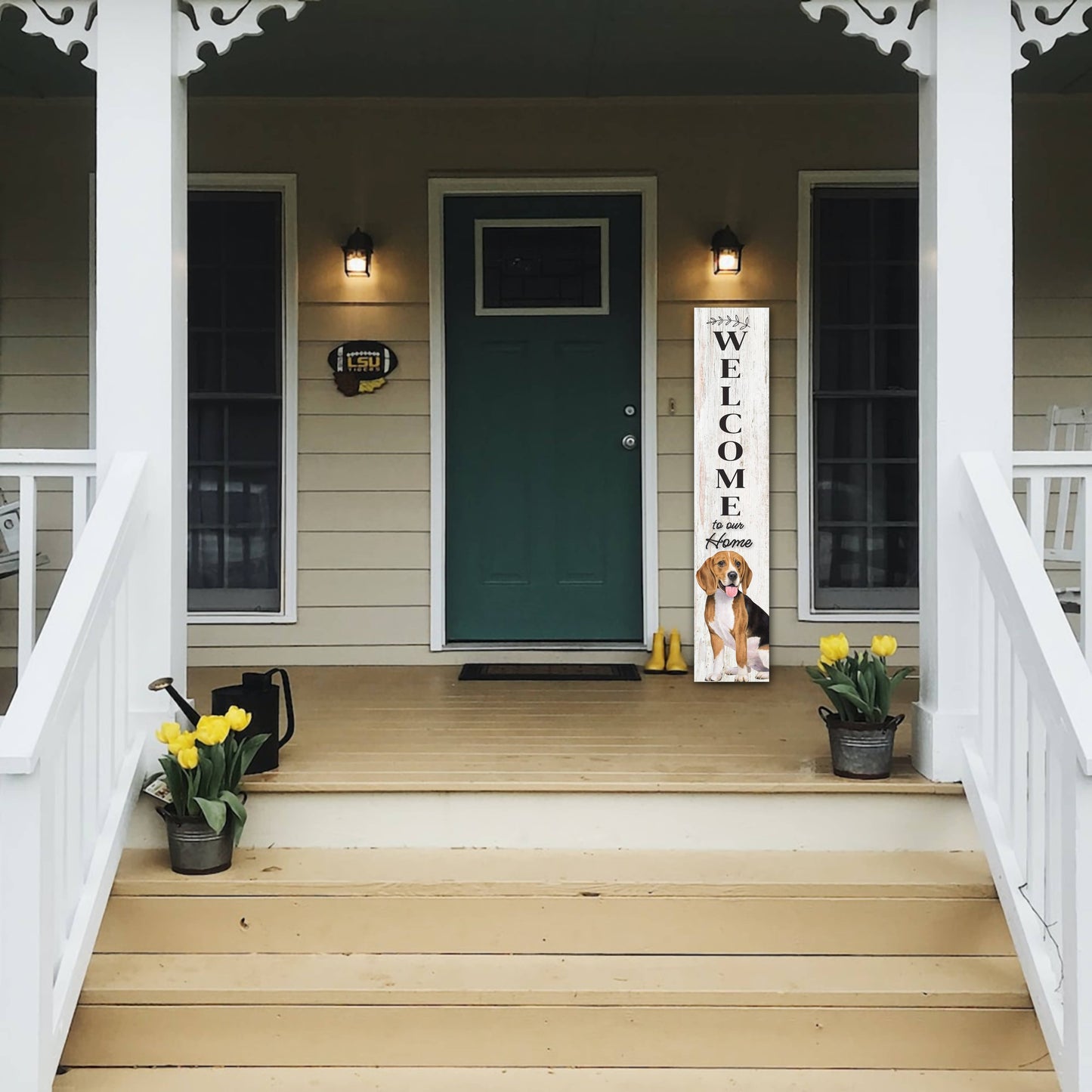 Beagle Welcome sign