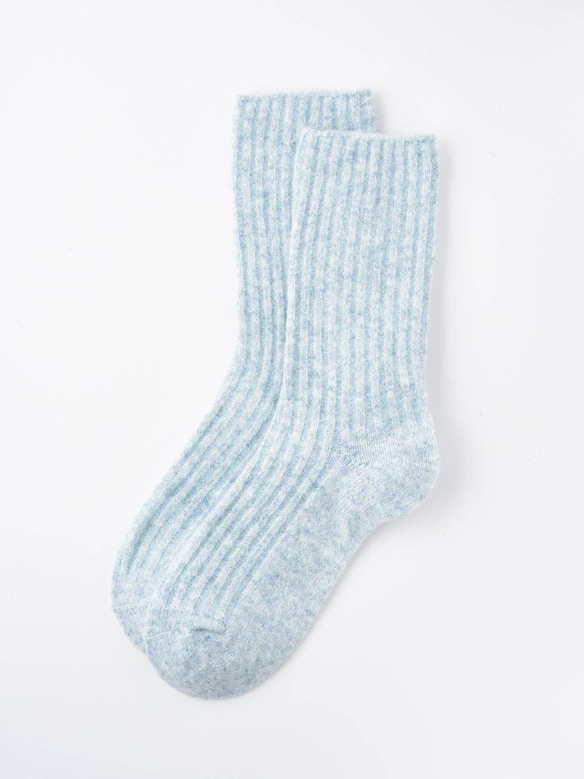 Rufia - 5-Pair Set of Solid Color Wool-Blend Socks