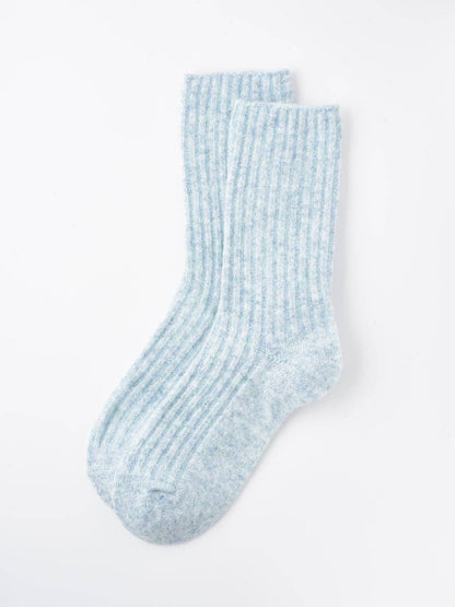 Rufia - 5-Pair Set of Solid Color Wool-Blend Socks