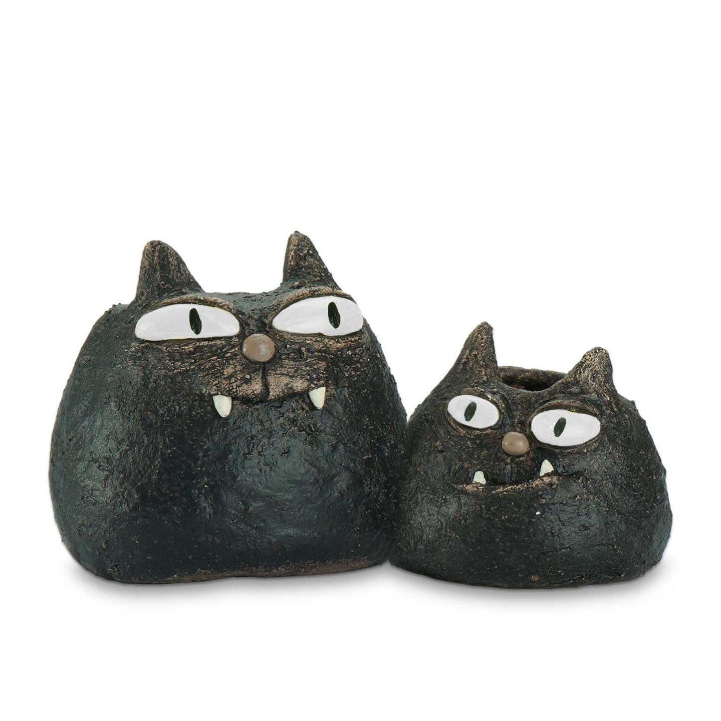 Spooky and Fang Cat Blobhouse Planters
