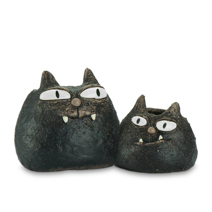 Spooky and Fang Cat Blobhouse Planters
