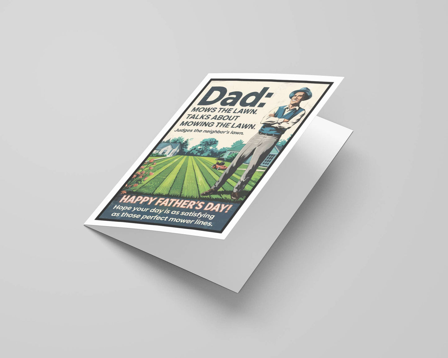 Funny Fathers Day Card | Free Display Stand | Made in USA