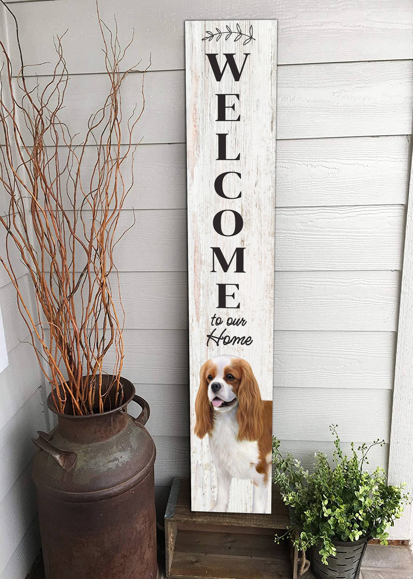 King Charles Cavalier Welcome sign