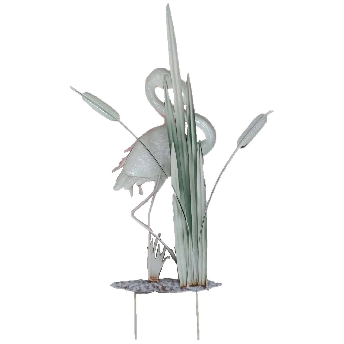 21.7" Iron Flamingo Stake
