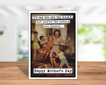 Funny Mothers Day Cards w/Display Stand | Mothers Day Gifts