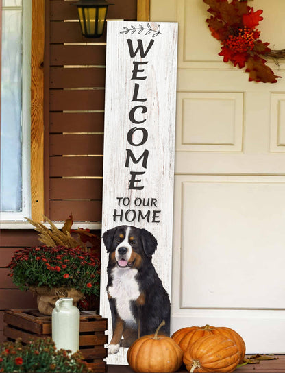 Bernese Mt. Dog Welcome sign