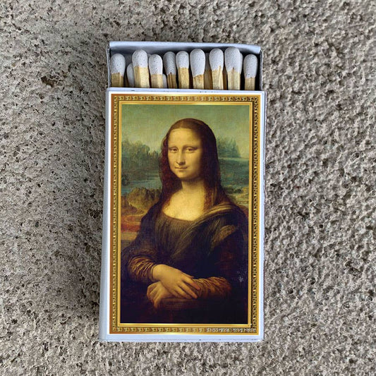 Matches • Art • Mona Lisa da Vinci • Home Decor for Candles