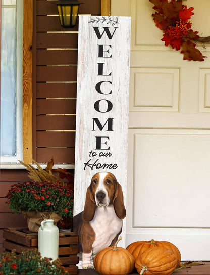 Basset Hound Welcome sign