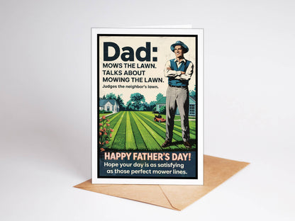Funny Fathers Day Card | Free Display Stand | Made in USA