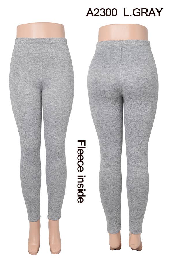 A2300 WINTER LEGGINGS FLEECE INSIDE MIXED SIZES 12PCS/PACK