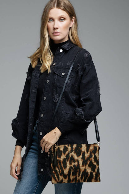 Leopard Print Crossbody Bag