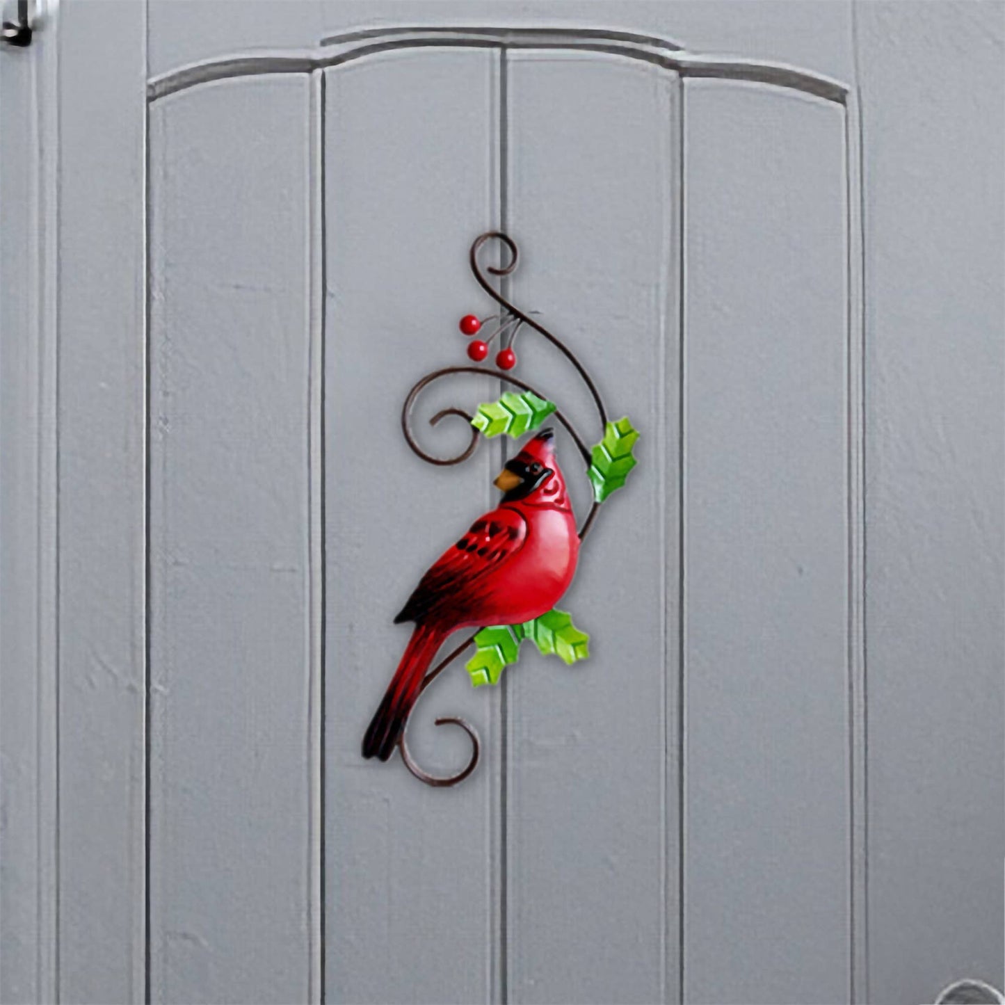 12" Iron Cardinal Plaque