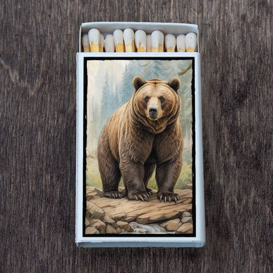 Matches • Brown Bear • Home Decor for Candles and Incense