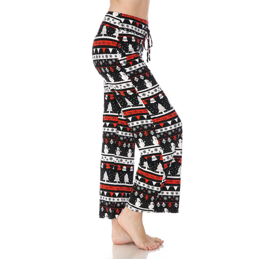 Buttery Soft Print Pajama Pants with Drawstring